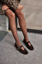 Potter Women's Brown Real Suede Ballet Flats - 8