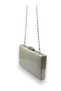 Silver Kumsim Imported Evening Dress Bag with Silicone Coated Pearl Strap Evening Bag Henna - 5