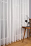 Tulle Curtain Plain Simple Patternless Tulle Curtain Suitable for All Rooms Linen Non-Wrinkle Bamboo Ttm Tight Pleat - 6
