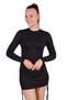 Black Yan Ruched Corded Fabric Dress 9164m - 8