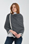 Piping Shoulder Shawl, Stylish and Comfortable Shoulder Shawl Suitable for Reversible Use, Knitwear Shoulder Shawl, Women's Shoulder Shawl. - 3