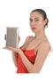 Rose Gold Color Spreading Satin Evening Bag Evening Bag - 8