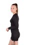 Black Yan Ruched Corded Fabric Dress 9164m - 3