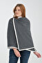 Piping Shoulder Shawl, Stylish and Comfortable Shoulder Shawl Suitable for Reversible Use, Knitwear Shoulder Shawl, Women's Shoulder Shawl. - 4