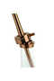 INFINITY NARGİLE - ŞEFFAF CAM-BRONZ GÖVDE - 6