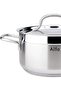 Casserole 24x12cm - 6.3 Liter Capacity -18/10 Cr-Ni Stainless Steel - Silver - 2