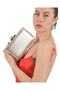 Rose Gold Color Spreading Satin Evening Bag Evening Bag - 2