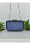 Navy Blue Crystal Patterned Evening Dress Bag , Durable 2026 Trend Stylish Evening Clutch Wedding Engagement Graduation. - 5