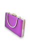 Purple Satin Silver Case Stone Evening Dress and Evening Bag - Portfolio - 5
