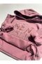 Girl's Sweatshirt New York Embroidered Hooded Dried Rose - 4