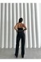 Women's Pale Effect High Waist Lycra Wide Leg Palazzo Jean - 6