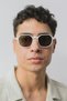 Caesar White Green Men's Sunglasses - 3