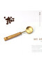 Small 4-Piece Wooden Handle Gold Luxury Measuring Spoon - Spice Spoon Set - 6