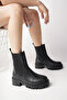 Black Skin Elastic Thick Sole - 2