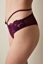Burgundy Delight Slip Panties - 2