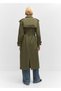 Collared cotton trench coat - 4