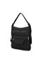 Women's Backpack and Shoulder Bag 1205 Black - 5