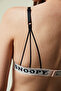Striped Snoopy Soft Triangle Bra - 5