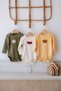 100% Cotton Baby Bodysuit (Set of 3) - Cute Animal Punch Embroidery - 2