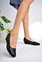 Women's Black Knitted Stylish Home Shoes - 3