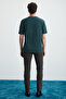 Cultıvated Men's 3-Piece Thick Textured Regular 100% Organic Cotton Vnly/Green/Krmt T-Shirt - 6