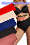 Pack of 5 High Waist Bato Large Size Cotton Combed Lycra Panties