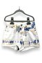 Girl Beige Patterned Denim Shorts