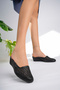 Women's Black Snake Print Stylish House Slippers - 3