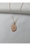 Gold Pearl Enamel R Letter Women's Necklace - 3