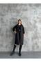 Asur Boutique Women's Belted Midi Length Trench Coat (The product is wide cut.Buy one size small.) - 4