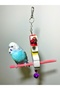 Santa Claus Figured Bird Perch with Hat and Bells - 4
