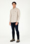 Men's Beige Long Sleeve Basic Shirt 50293980 -Vr011 - 4