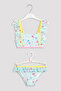 Girl's Blue Unicorn Halter Bikini Set