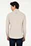 Men's Beige Long Sleeve Basic Shirt 50293980 -Vr011 - 5