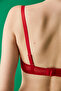 حمالة صدر من الدانتيل باللون الأحمر من Underwire - 5