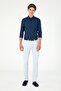 Men's Light Blue Canvas Trousers 50286003-Vr003