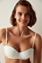 حمالة صدر Angelic Balconette Push Up مدعومة باللون الأبيض - 3