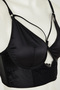 الساتان Underwire جامع بوستير الأسود - 4