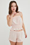 Pinky Ditsy Tank Top Shorts Pajama Set - 2