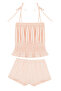 Pinky Ditsy Tank Top Shorts Pajama Set - 6