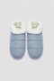 Comfy Blue Home Booties - 2
