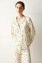 Blossom Soft Shirt Pants White Pajama Set - 2