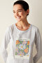 Base Hope Pants Gray Pajama Set - 3