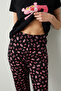 Black Pink in Love Trousers Pajama Set - 5