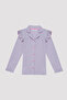 Girl's Dot Shirt Pajama Set - 2