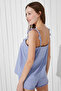 Lilac Violet Dotted Tank Top - 4