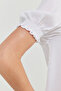 Optical White Bridal Pure Satin SS Shirt and Shorts Pajama Set - 4
