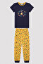 Boy's Galaxy Pizza Multicolor 2-Piece Pajama Set - 5