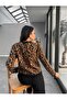 Leopard Printed Soft Knit Cardigan - 4