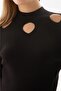 Window Detailed Sweater Black - 4
